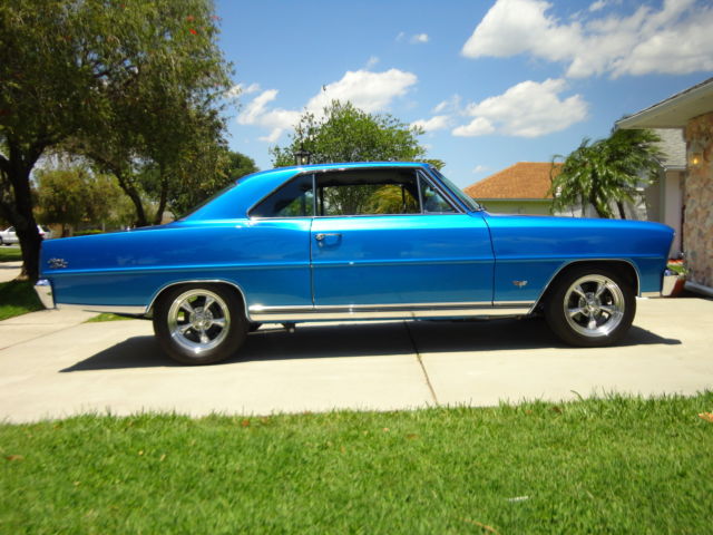 1966 bahama blue Chevrolet Nova 2 door coupe ss