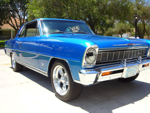 1966 bahama blue Chevrolet Nova 2 door coupe ss