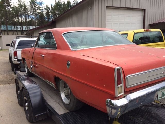 1966 Orange Chevrolet Nova Coupe