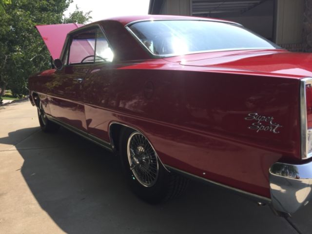 1966 Red Chevrolet Nova Coupe