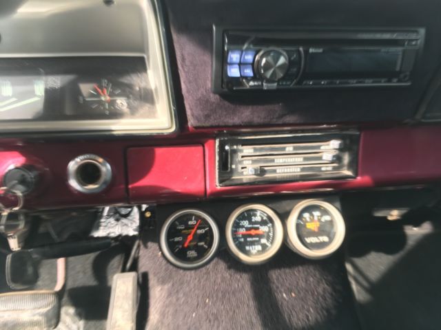 1966 Maroon Chevrolet Nova Sedan