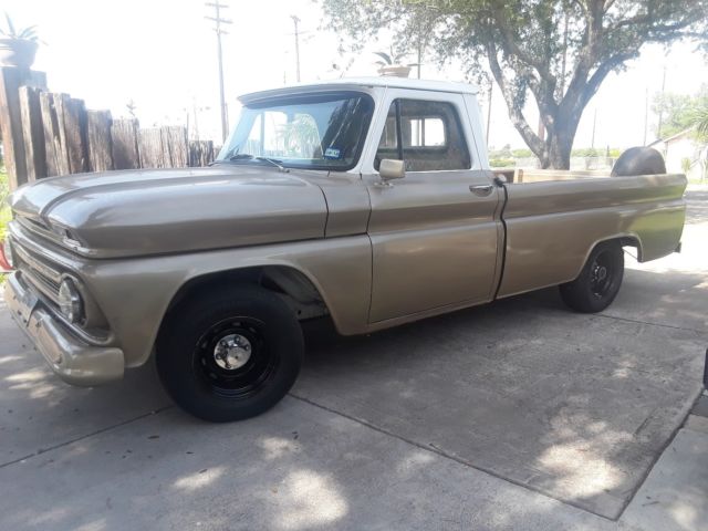 1966 WHITE/BROWN Chevrolet Other Pickups Standard Cab Pickup