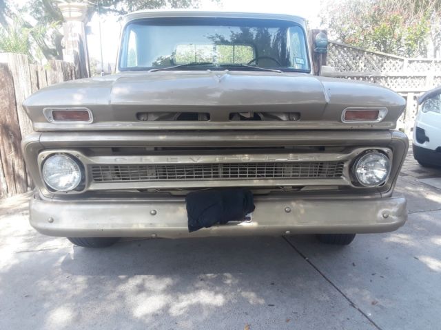 1966 WHITE/BROWN Chevrolet Other Pickups Standard Cab Pickup