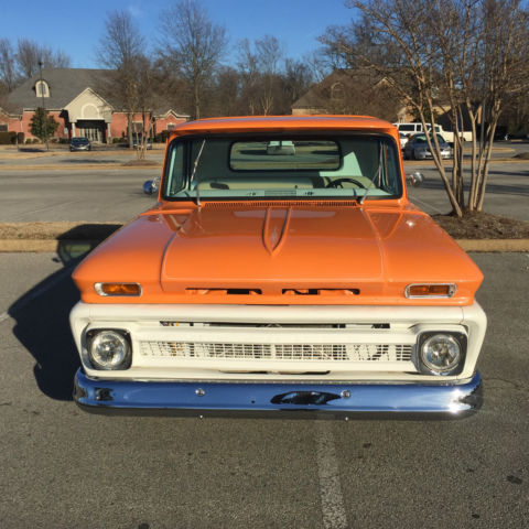 1966 ORANGE &amp- WHITE Chevrolet C/K Pickup 1500 Standard Cab Pickup