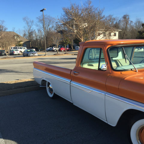 1966 ORANGE &amp- WHITE Chevrolet C/K Pickup 1500 Standard Cab Pickup