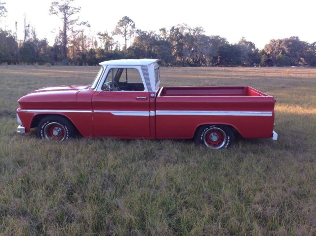 1966 Red Chevrolet C-10 Standard Cab Pickup