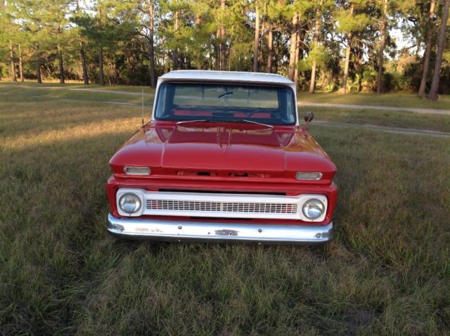 1966 Red Chevrolet C-10 Standard Cab Pickup