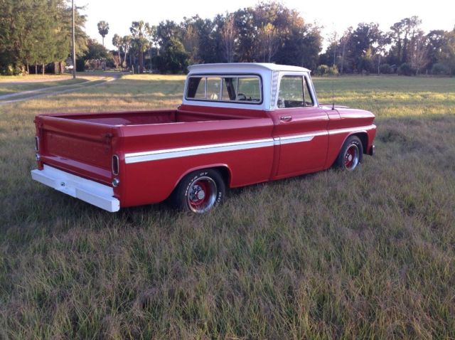 1966 Red Chevrolet C-10 Standard Cab Pickup