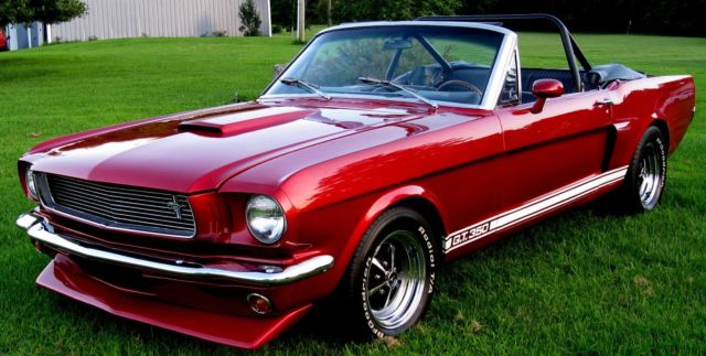 1966 Red Ford Mustang Convertible