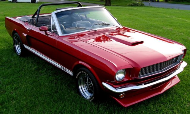 1966 Red Ford Mustang Convertible