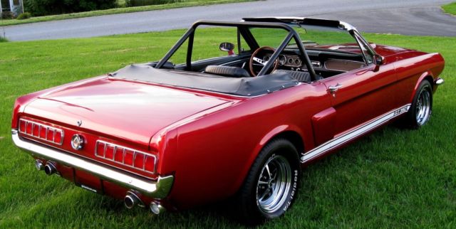 1966 Red Ford Mustang Convertible