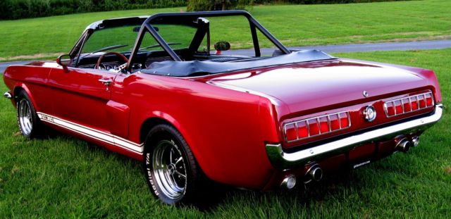 1966 Red Ford Mustang Convertible