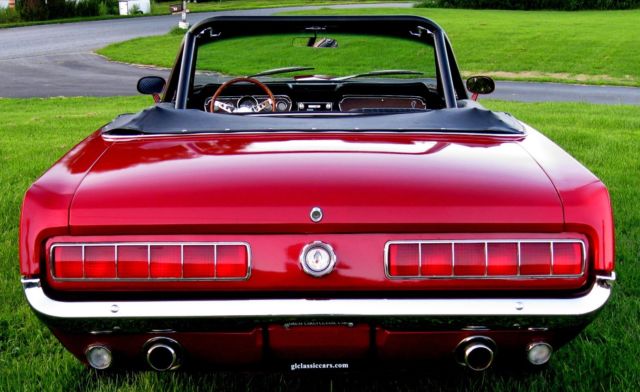 1966 Red Ford Mustang Convertible
