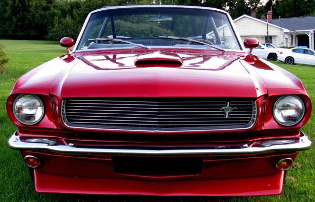 1966 Red Ford Mustang Convertible