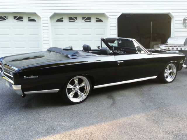 1966 Black Chevrolet Chevelle Convertible