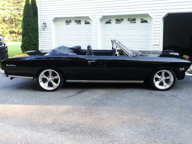 1966 Black Chevrolet Chevelle Convertible
