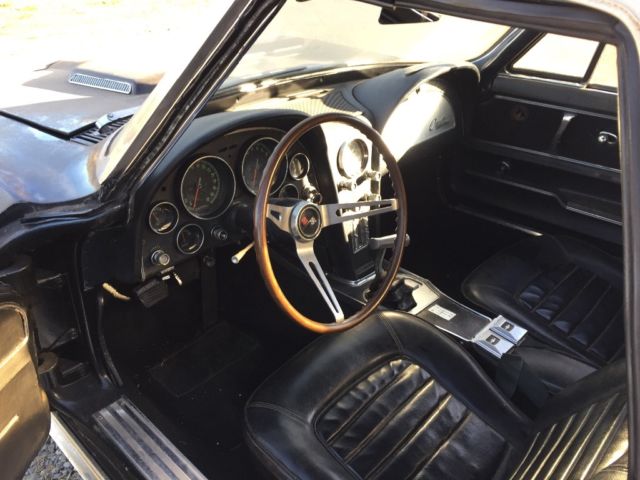 1966 Black Chevrolet Corvette Convertible