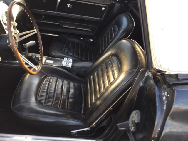 1966 Black Chevrolet Corvette Convertible