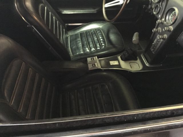 1966 Black Chevrolet Corvette Convertible