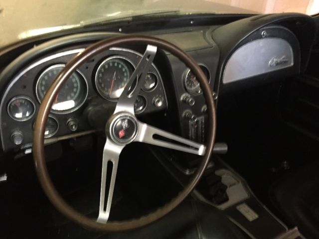 1966 Black Chevrolet Corvette Convertible