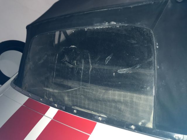 1966 White, Red stripes Ford Mustang