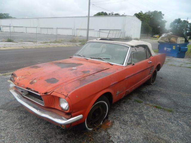 1966 Red Ford Mustang Convertible