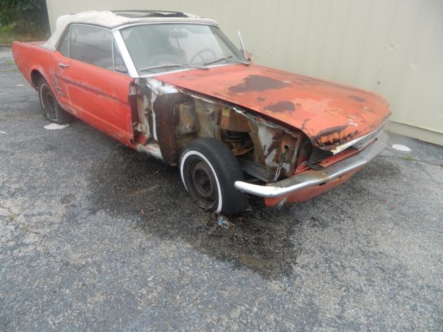 1966 Red Ford Mustang Convertible