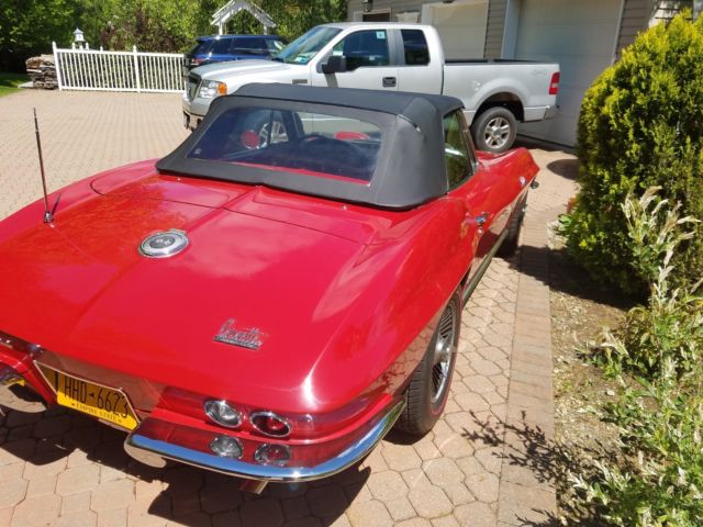 1966 Red Chevrolet Corvette Convertible