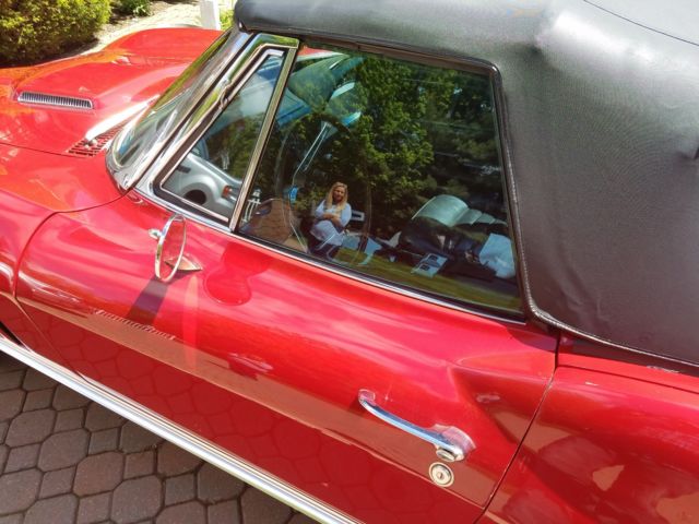 1966 Red Chevrolet Corvette Convertible