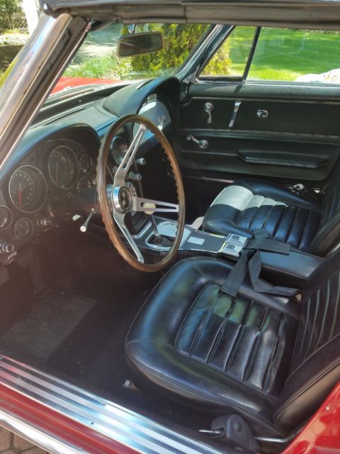 1966 Red Chevrolet Corvette Convertible