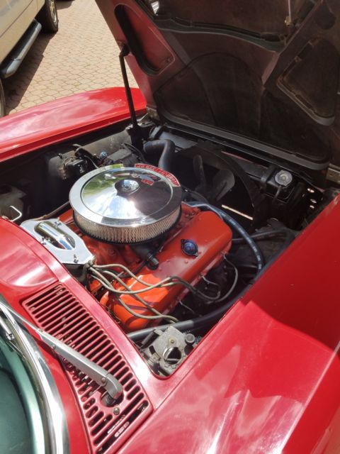1966 Red Chevrolet Corvette Convertible