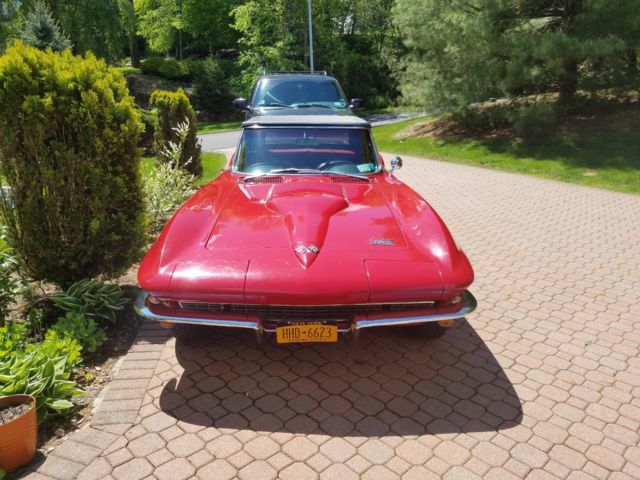 1966 Red Chevrolet Corvette Convertible