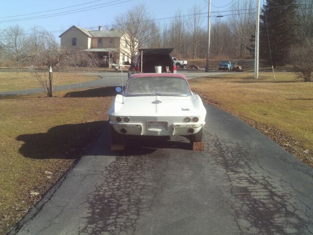 1966 white Chevrolet Corvette convertible