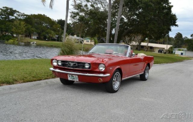 1966 Red Ford Mustang