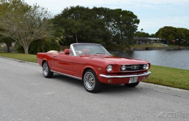 1966 Red Ford Mustang