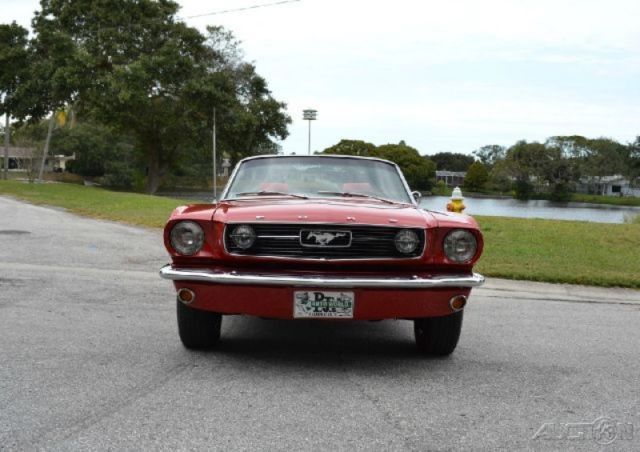 1966 Red Ford Mustang