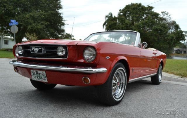 1966 Red Ford Mustang