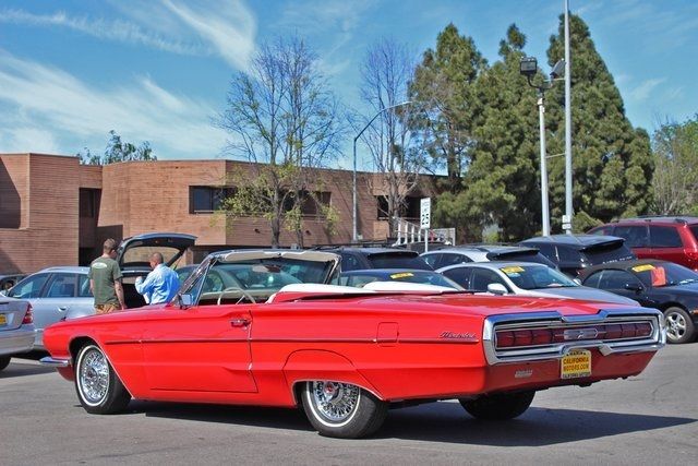 1966 Red Ford Thunderbird Convertible