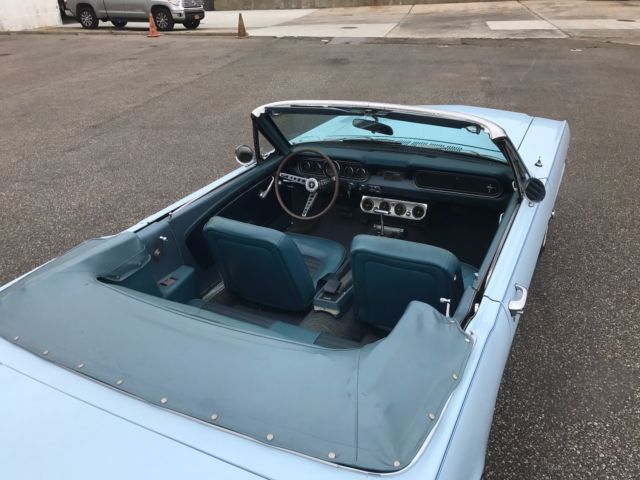 1966 Blue Ford Mustang Convertible