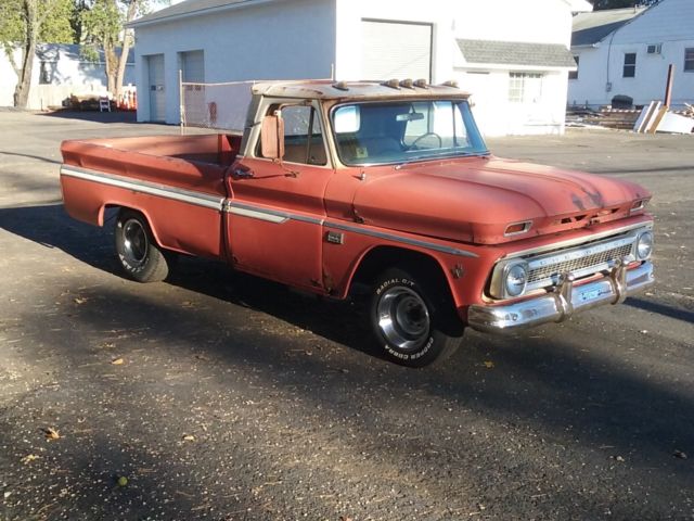 1966 Orange Chevrolet C-10 Standard Cab Pickup