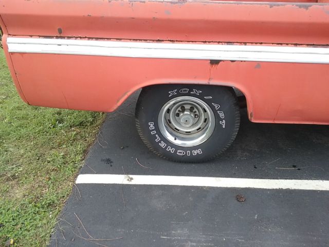 1966 Orange Chevrolet C-10 Standard Cab Pickup