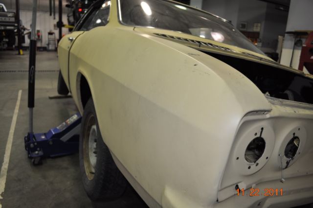 1966 primer Chevrolet Corvair Coupe