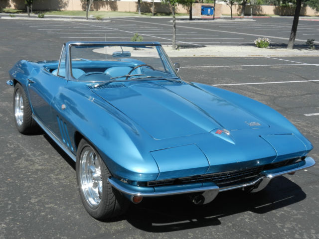 1966 Nassau Blue Chevrolet Corvette Convertible