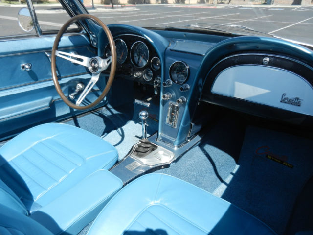 1966 Nassau Blue Chevrolet Corvette Convertible