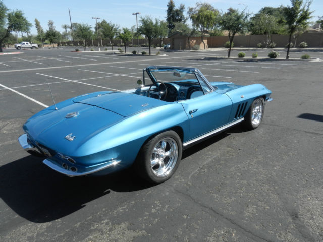 1966 Nassau Blue Chevrolet Corvette Convertible