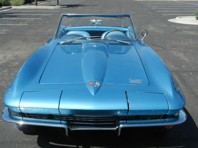 1966 Nassau Blue Chevrolet Corvette Convertible