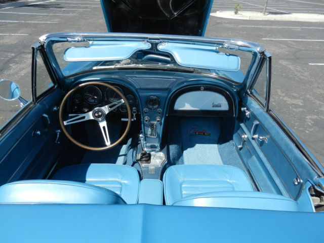 1966 Nassau Blue Chevrolet Corvette Convertible