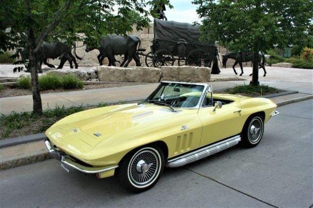 1966 Sunfire Yellow Chevrolet Corvette Convertible