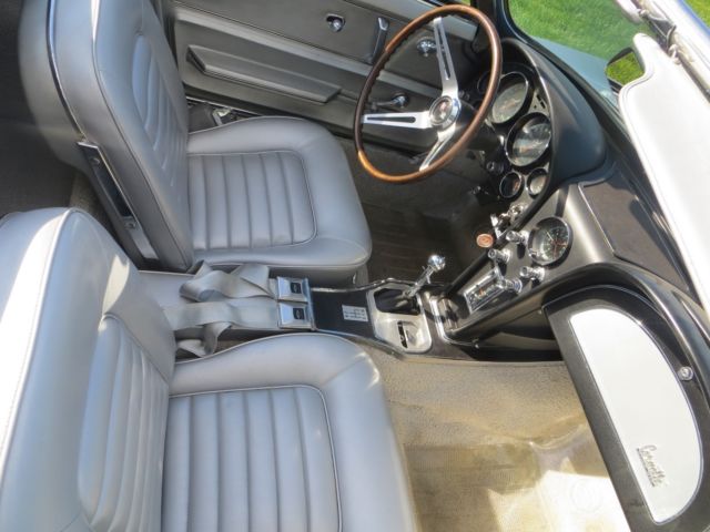 1966 Silver Chevrolet Corvette Convertible