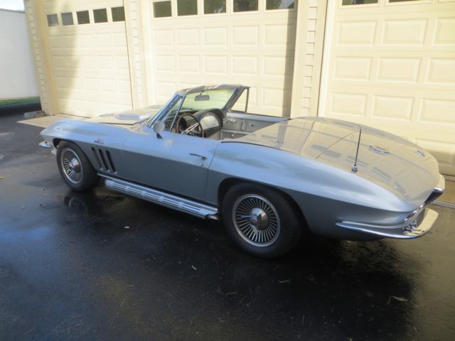 1966 Silver Chevrolet Corvette Convertible